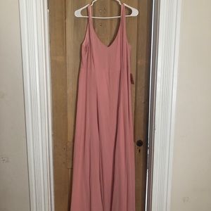 Formal blush pink dress